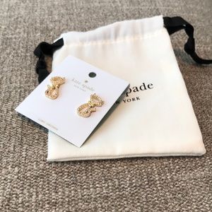 Kate Spade Cat stud earrings